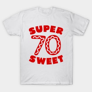 Super Sweet 70 Birthday Icing T-Shirt